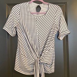 Cinching Striped Blouse 🎀